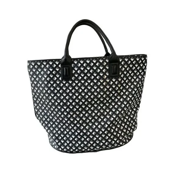 Vera Bradley Black and White Satchel - Picture 2 of 6